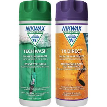 Nikwax Twin Pack Techwash(300ml)+TX direct (300ml)