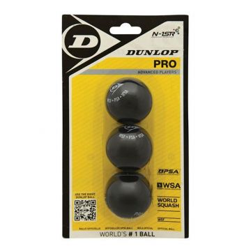 Dunlop Pro Blister squashballen