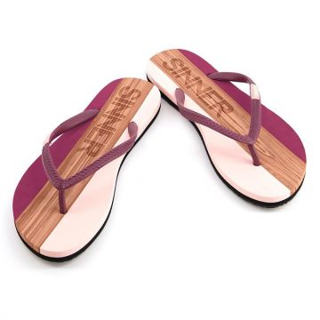 Sinner Dames beach slipper Capitola - 74 Pink/Burgundy
