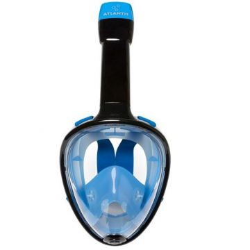 Atlantis senior snorkelmasker Black/blue S/M - Zwart/Blauw