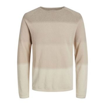 Jack&Jones heren sweater JJEHILL KNIT CREW NECK NO - 176642001 Oatmeal/Melange