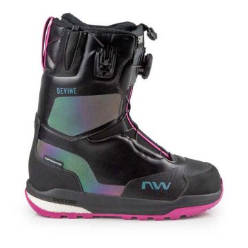 Northwave Dames Snowboard Boots Devine Hybrid - 16 Black/Iridescent