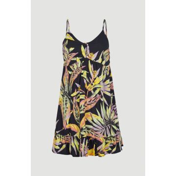 O'neill dames jurk Malu Beach - 39033 Black Tropical Flower