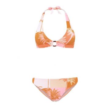 Shiwi dames bikini set CARO BLOCK PALM - 436 iced-strawberry-pink