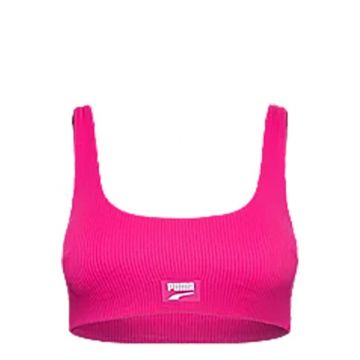 Puma Dames bikini top Ribbed Scoop - 002 Neon Pink