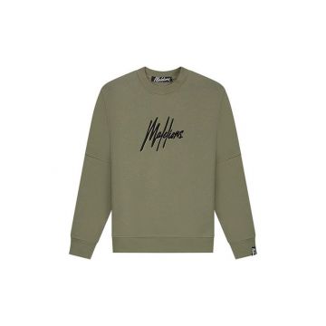 Malelions Heren Essentials Sweater - 398 Green/Black