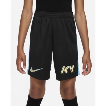 Nike Junior Voetbalshorts KM Dri-fit - 010 BLACK/BALTIC BLUE