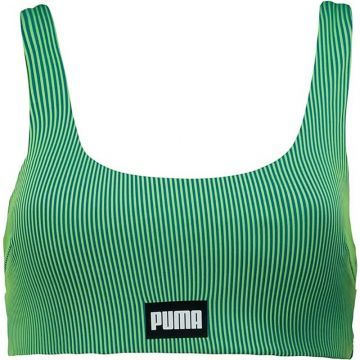 Puma Dames Bikini Top Ribbed Scoop Neck